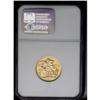 Image 2 : George V gold Sovereign 1911C, KM20, MS63 NGC. 