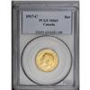 Image 1 : George V gold Sovereign 1917C, KM20, MS63 PCGS, full br 