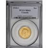 Image 1 : George V gold Sovereign 1918C, KM20, MS63 PCGS, a nice 