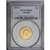 Image 1 : George V gold Sovereign 1919C, KM20, MS63 PCGS, full go 