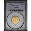 Image 1 : George V gold Sovereign 1919C, KM20, MS63 PCGS, scarce 