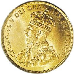 George V gold 10 Dollars 1914, KM27, MS64 PCGS, a super