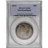 Image 1 : Newfoundland Victoria 50 Cents 1874, KM6, XF40 PCGS, or 
