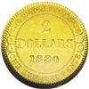 Image 2 : Newfoundland Victoria gold 2 Dollars 1880, KM5, MS61 NG 