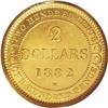 Image 2 : Newfoundland Victoria gold 2 Dollars 1882H, KM5, MS63 P 