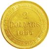 Image 2 : Newfoundland Victoria gold 2 Dollars 1885, KM5, MS63 IC 
