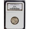 Image 1 : George V Shilling 1916M, KM26, MS64 NGC, deeply toned a 