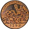 Image 2 : British Colonial Halfpenny 1792, KM-Tn9, Proof restrike 