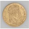 Charles X gold 20 Francs 1827-A, KM726.1, nice AU, comp 