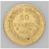 Image 2 : Louis Philippe I gold 20 Francs 1831-A, KM746.1, raised 