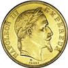 Napoleon III gold 50 Francs 1867-A, KM804.1, scarcer da 