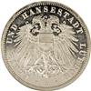 Lubeck. Free City 3 Mark 1909-A, KM215, Proof 66 Ultra 