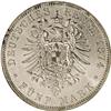 Image 2 : Prussia. Wilhelm I 5 Mark 1874-A, KM503, MS62 NGC, full 