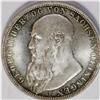 Image 3 : Saxe-Meiningen. Georg II 3 Mark 1908-D, Bust left/Eagle 