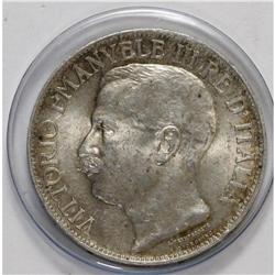 Kingdom. Vittorio Emanuele III 2 Lire 1911R, KM52, UNC. 