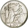 Image 2 : Kingdom. Vittorio Emanuele III 20 Lire 1927 VI, KM69, n 