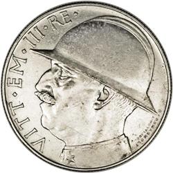 Kingdom. Vittorio Emanuele III 5 Lire 1928R, KM70, 10th 