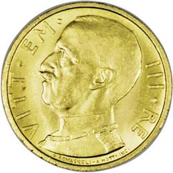 Kingdom. Vittorio Emanuele III gold 50 Lire 1932R Year 