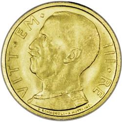 Kingdom. Vittorio Emanuele III gold 50 Lire 1933R Year 