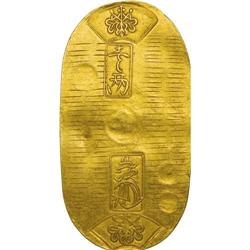 Tempo gold Koban ND (1837-58), KM-C22b, XF with the nor 