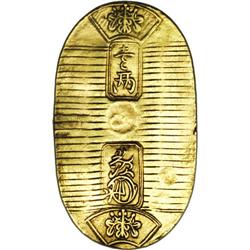 Manen gold Koban ND (1860-67), KM-C22d, XF details. It 