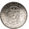 Image 2 : Kingdom. Wilhelmina I 2 1/2 Gulden 1898, KM123, P with 