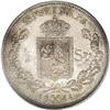 Image 2 : Carl XIV Johan 1/2 Speciedaler 1844, KM312, AU50 PCGS, 