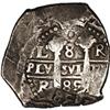Image 1 : Carlos II cob 8 Reales 1685-R, KM24, choice lightly ton 