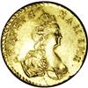 Image 1 : Catherine II gold Poltina 1777, Bit-116, F-136, XF with 