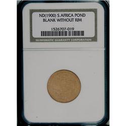 Republic gold Pond Blank Planchet ND (1892-1900), KM10,