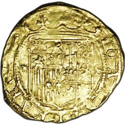 Carlos and Juana gold 1 Escudo ND (1516-1555), Seville 