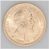 Oscar II gold 20 Kronor 1889, KM748, brilliant UNC. 