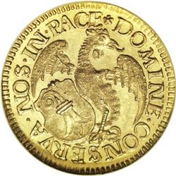 Basel. Gold Ducat ND (1650), KM103, Friedberg 48, norma