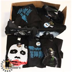 LOT OF 58 DARK KNIGHT MOVIE T-SHIRTS (HIS & HERS)