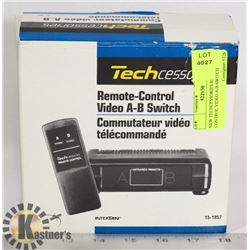 NEW TECHCESSORIES REMOTE CONTROL VIDEO A-B SWITCH