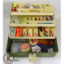 OLD PAL FISHING TACKLE BOX WITH TACKLE