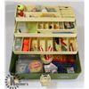 Image 1 : OLD PAL FISHING TACKLE BOX WITH TACKLE