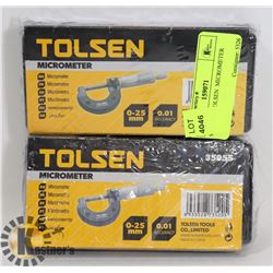 SEALED 2 TOLSEN  MICROMETER