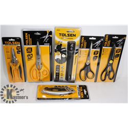 SEALED 5 PAIR HOUSEHOLD SCISSOR & MORE