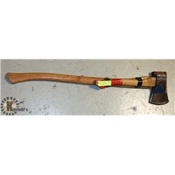 WOOD HANDLED AXE & WOOD HANDLED HATCHET
