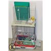 Image 1 : BUDGIE AND PARROLET CAGE WITH ACCESSORIES