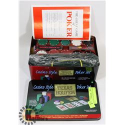 TEXAS HOLD EM POKER SET CASINO STYLE