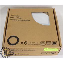 NEW 6PC DINNER PLATE SET