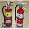 Image 1 : LOT OF 2 X 5LBS  CHARGED FIRE EXTINGUISHERS
