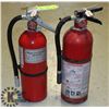 Image 1 : LOT OF 2 X 5LBS  CHARGED FIRE EXTINGUISHERS