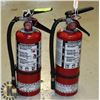 Image 1 : LOT OF 2 X 5LBS  CHARGED FIRE EXTINGUISHERS