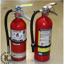 LOT OF 2 X 5LBS  CHARGED FIRE EXTINGUISHERS
