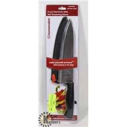 NEW HOMEMAKER 8" CHEF KNIFE WITH SELF SHARPENING