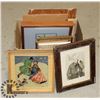 Image 1 : BOX OF PICTURES AND FRAMES