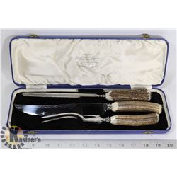 VINTAGE SHEFFIELD BBQ CUTLERY SET MEAT